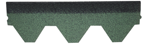 Teja Super Shingle Hexagonal Roja, Verde y Negra