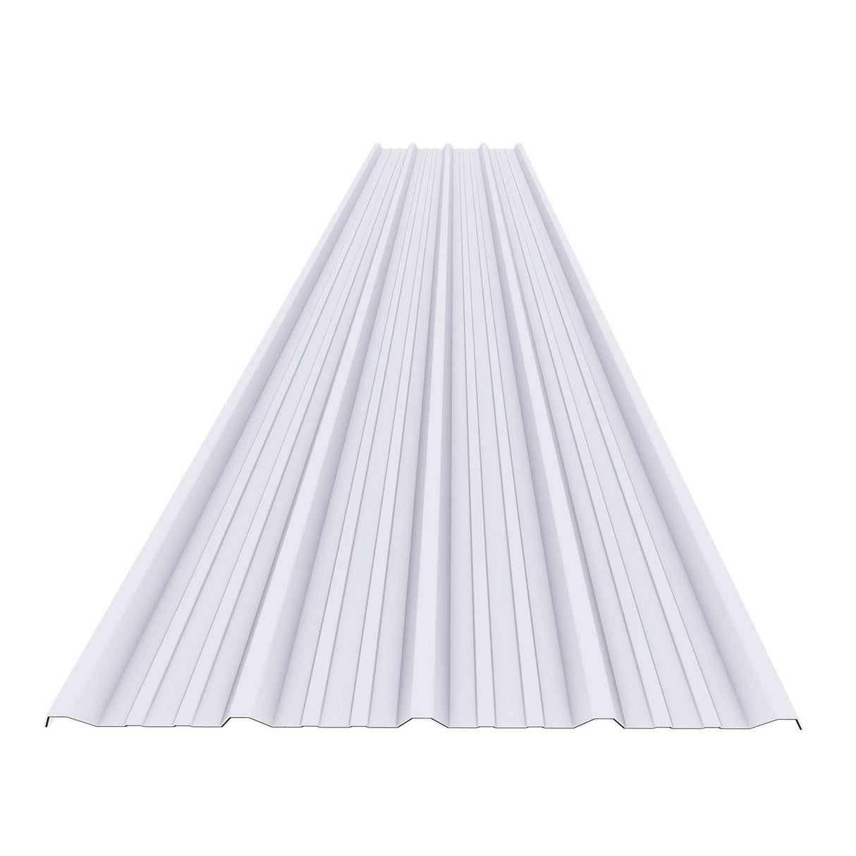 Teja UPVC Cresta alta 2mm solar blanca