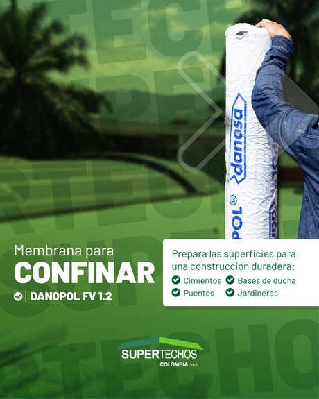Membrana PVC Danopol FV 1.2mm para confinar