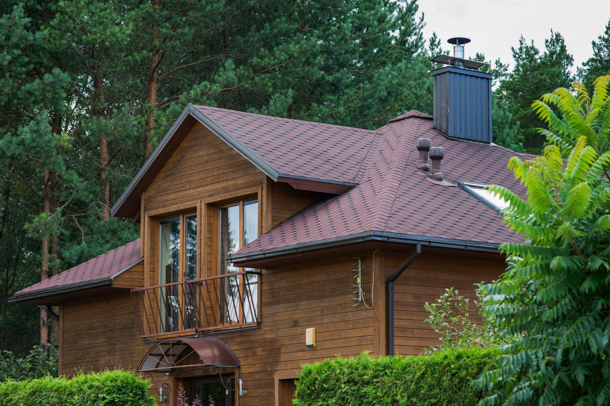 Teja Super Shingle Hexagonal Roja, Verde y Negra